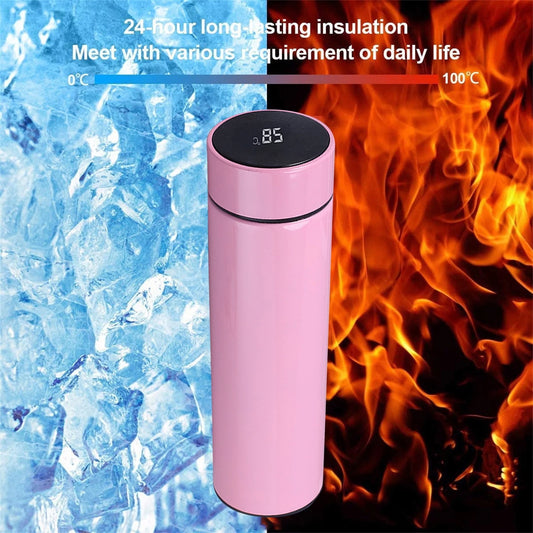 Smart Water Bottle with LED Temperature Display,Water Bottle, Tea Infuser Bottle Thermoses Water Bottle,Stainless Steel Sports Automotivetravel Mug,Bpa-Free Leak Proof Keep Cold and Keep Warm